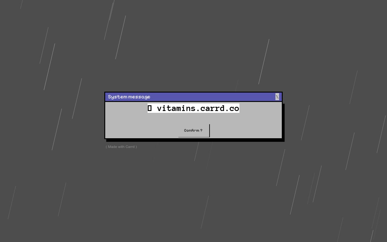 Carrd profile picture for @vitamins